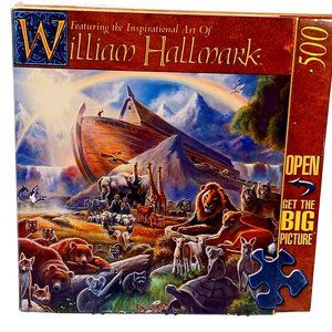 New Sealed William Hallmark Noah's Ark 500 pc Puzzle Master Pieces 21 x 15